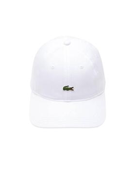 Gorra Lacoste básica blanca para hombre