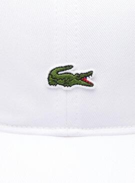 Gorra Lacoste básica blanca para hombre