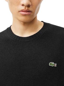 Jersey Lacoste Tricot negro para hombre