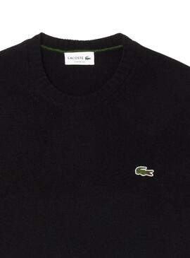 Jersey Lacoste Tricot negro para hombre