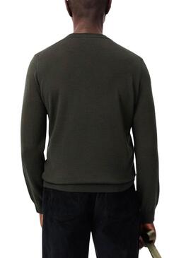 Jersey Lacoste básico verde para hombre