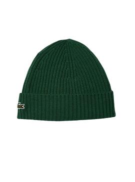 Gorro Lacoste Bonnet verde para hombre