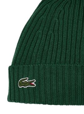 Gorro Lacoste Bonnet verde para hombre