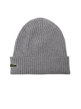 Gorro Lacoste Bonnet gris para hombre