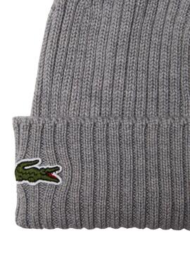 Gorro Lacoste Bonnet gris para hombre