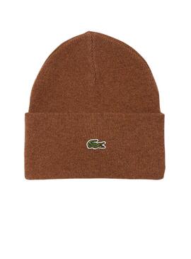 Gorro Lacoste Basic camel para mujer y hombre