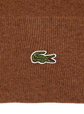 Gorro Lacoste Basic camel para mujer y hombre