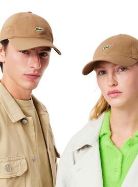 Gorra Lacoste Basic tostado para mujer y hombre