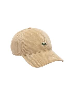 Gorra Lacoste pana beige para hombre y mujer