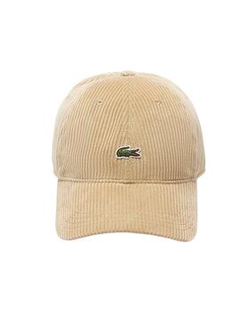 Gorra Lacoste pana beige para hombre y mujer