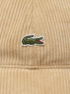 Gorra Lacoste pana beige para hombre y mujer