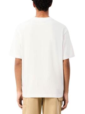 Camiseta Lacoste LCST blanco y verde para hombre