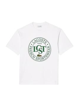 Camiseta Lacoste LCST blanco y verde para hombre