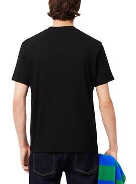 Camiseta Lacoste Pocket negro para hombre