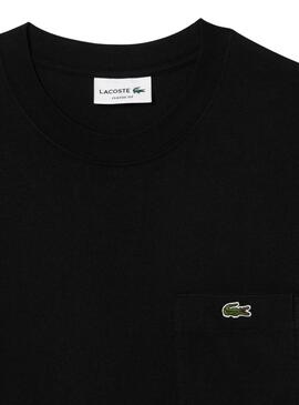 Camiseta Lacoste Pocket negro para hombre