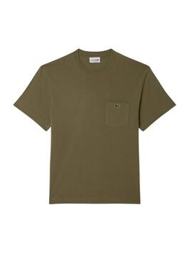 Camiseta Lacoste Pocket verde para hombre