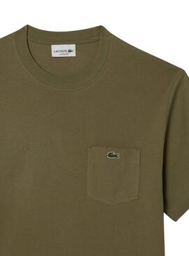 Camiseta Lacoste Pocket verde para hombre