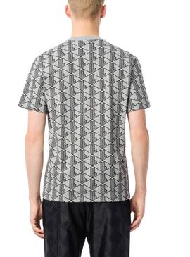 Camiseta Lacoste Monográfica gris para hombre