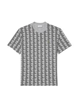 Camiseta Lacoste Monográfica gris para hombre