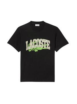 Camiseta Lacoste College negro para hombre