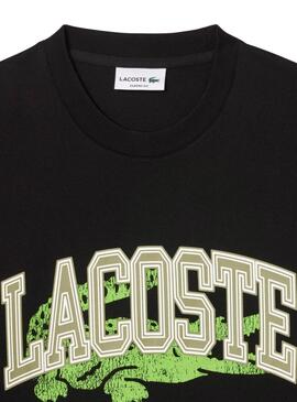 Camiseta Lacoste College negro para hombre