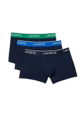 Pack calzoncillos Lacoste Boxer azul marino para hombre