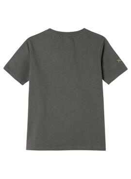 Camiseta El Pulpo snowboard gris para hombre