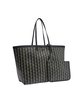 Bolso shopper Lacoste Zely negro para mujer