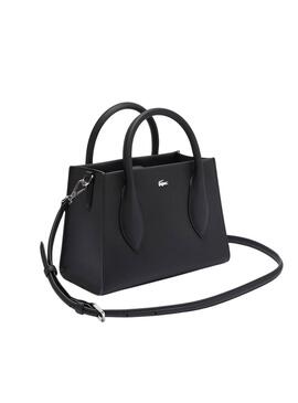 Bolso Lacoste Handle daily negro para mujer