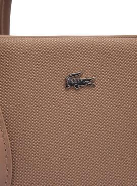 Bolso Lacoste Handle daily camel para mujer