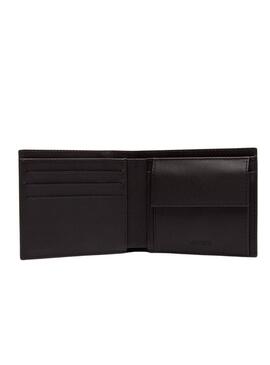 Billetera Lacoste Billfold marrón para hombre