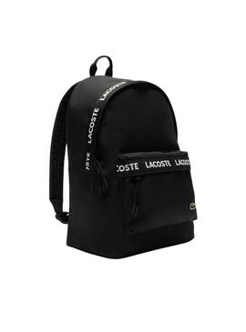 Mochila Lacoste Logo negro para hombre