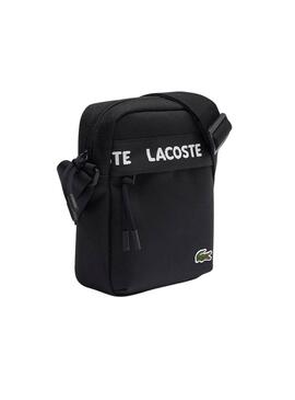 Bolso camera Lacoste Logo negro para hombre