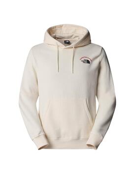 Sudadera The North Face con capucha Expedition beige para hombre