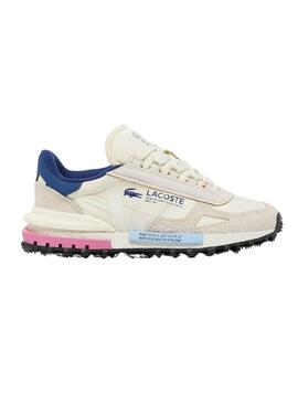 Zapatillas Lacoste Elite crema para mujer