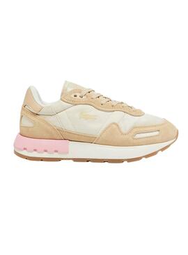 Zapatillas Lacoste Partner beige para mujer