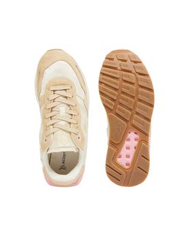 Zapatillas Lacoste Partner beige para mujer