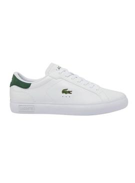 Zapatillas Lacoste Powercourt blanco y verde para hombre