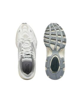 Zapatillas Lacoste L003 blanco y plata para hombre