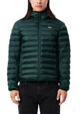 Cazadora acolchada Lacoste Basic verde para hombre