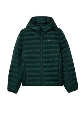 Cazadora acolchada Lacoste Basic verde para hombre