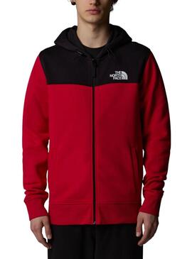 Chaqueta The North Face Icon rojo y negro para hombre