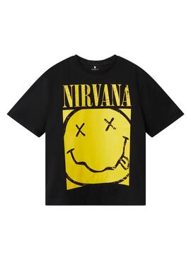 Camiseta Name It Nirvana negro