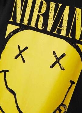 Camiseta Name It Nirvana negro