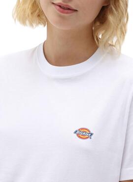 Camiseta Dickies Mapleton blanco para mujer