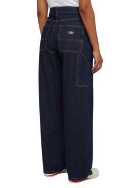 Pantalón vaquero Dickies Herndon denim oscuro para mujer