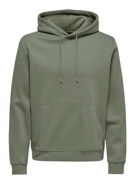 Sudadera Only and Sons Connor verde para hombre