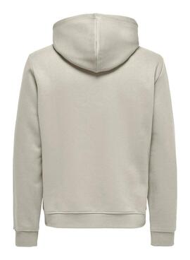 Sudadera Only and Sons Connor beige para hombre