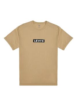 Camiseta Levis Relaxed Baby Tab tostado para hombre