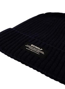 Gorro Ecoalf Thickalf azul marino mara hombre y mujer